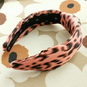 Alicia Bonnie Leopard Style Pink Knotted Fashion Headband